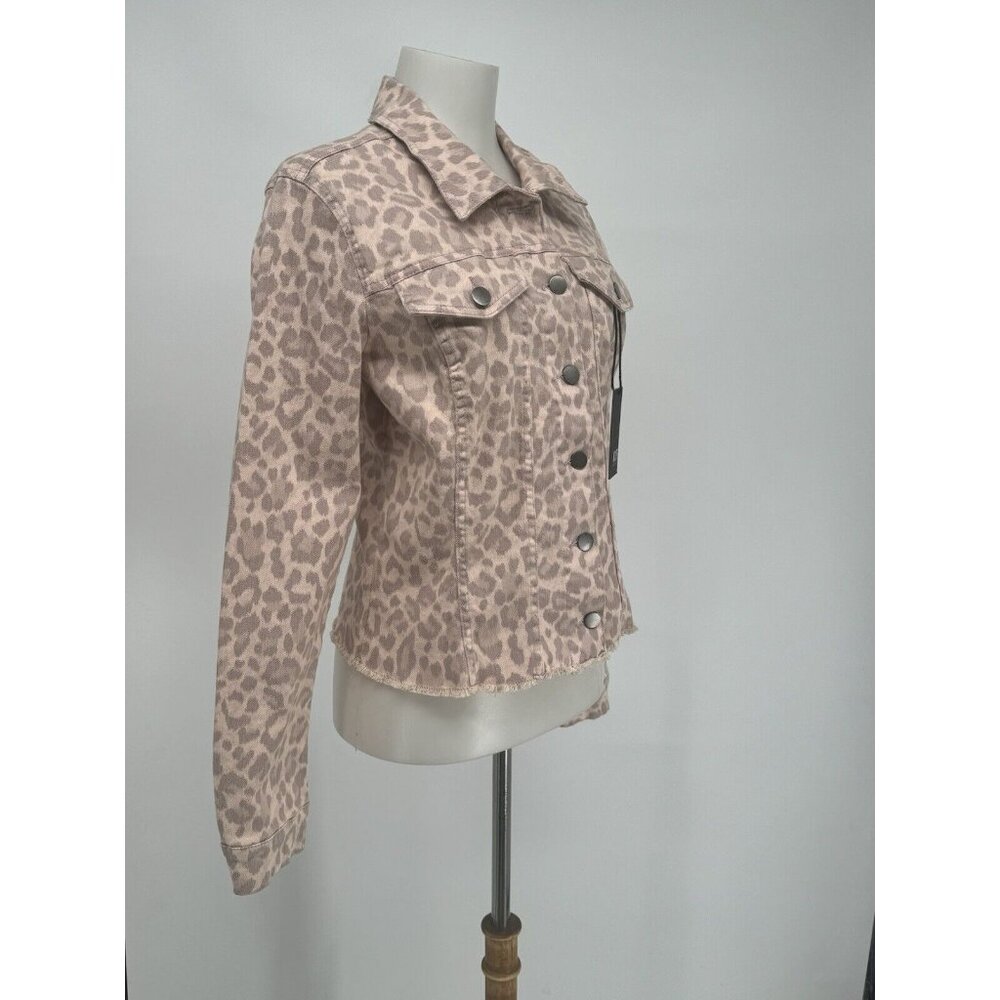 Kut from the Kloth Pink Leopard Jean Jacket - Picture 6 of 16